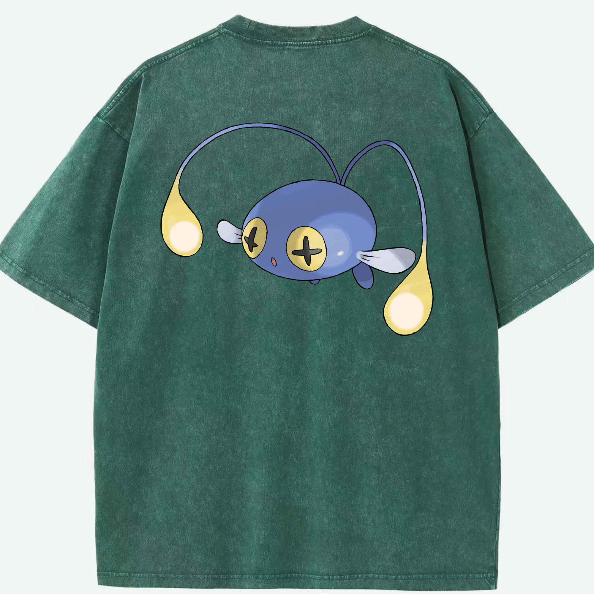 （画像用） ポケットモンスター Pokémon 綿100% ヴィンテージ風 半袖Tシャツ（背面プリント）